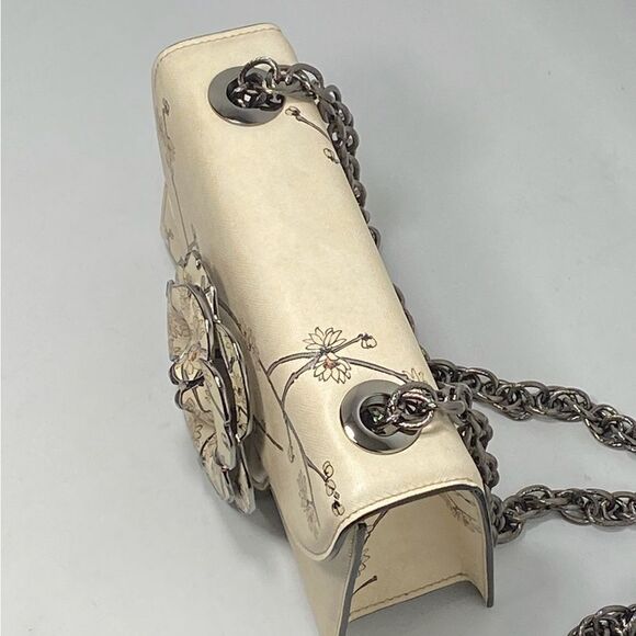 Oscar de la Renta Tro Printed Saffiano Leather Crossbody Bag - Picture 6 of 16